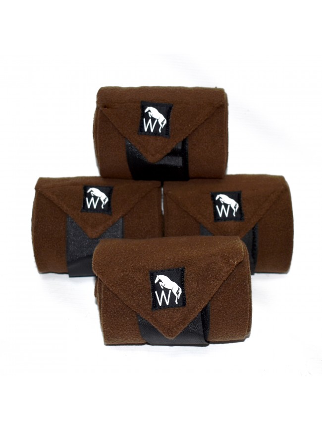 LPW01 Fleece bandages in Brown and Khaki